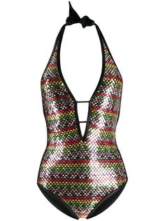 Missoni Mare слитный купальник с вышивкой пайетками