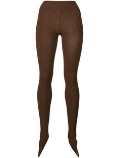 Jacquemus трикотажные леггинсы в рубчик