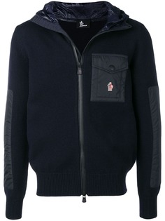 Moncler Grenoble трикотажная куртка с капюшоном