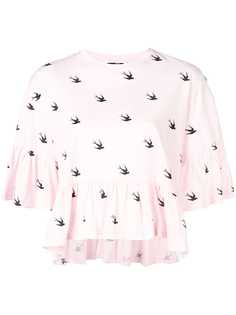 McQ Alexander McQueen swallow print T-shirt