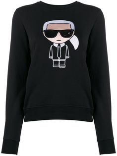 Karl Lagerfeld толстовка Karl с вышивкой
