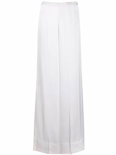 Jil Sander атласные широкие брюки