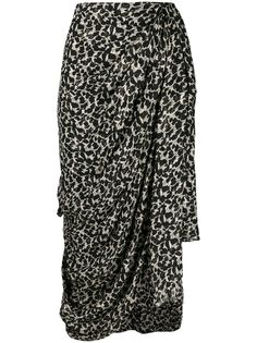 Isabel Marant юбка Ixora асимметричного кроя с драпировкой