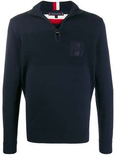 Tommy Hilfiger свитер с воротником на молнии и логотипом