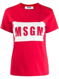 MSGM футболка с логотипом