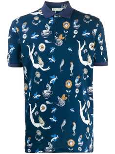Etro рубашка-поло с принтом Fantasy