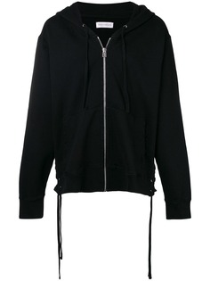 Faith Connexion lace up side zipped hoodie