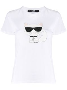 Karl Lagerfeld футболка с графичным принтом