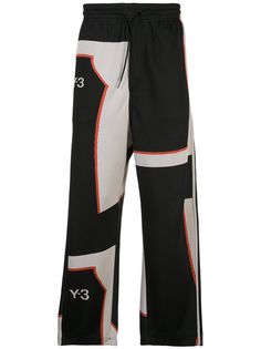 Y-3 жаккардовые спортивные брюки