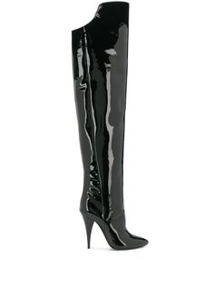 Saint Laurent ботфорты на каблуке
