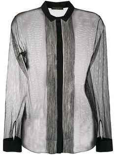 Fabiana Filippi прозрачная блузка с длинными рукавами
