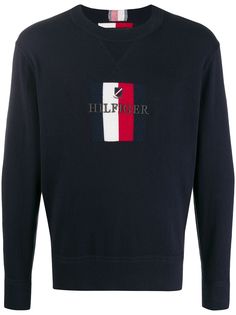 Tommy Hilfiger свитер с вышитым логотипом