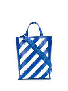 Off-White сумка-тоут в диагональную полоску