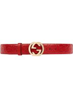 Gucci кожаный ремень Gucci Signature