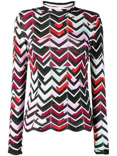 Emilio Pucci chevron knitted top