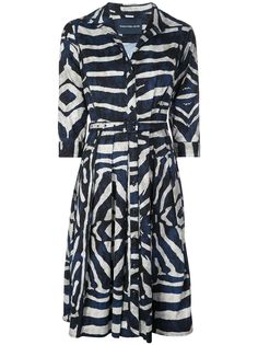 Samantha Sung платье-рубашка с зебровым принтом