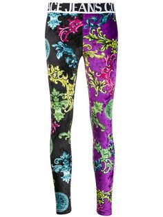 Versace Jeans Couture high waisted printed leggings