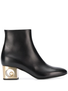 Coliac contrast-heel ankle boots