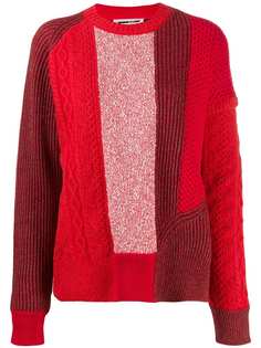 McQ Alexander McQueen вязаный джемпер со вставками
