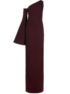 Solace London длинное платье Siara на одно плечо