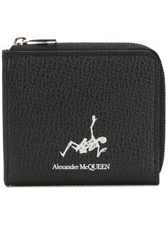 Alexander McQueen кошелек на молнии с логотипом