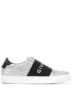 Givenchy logo strap glitter sneakers