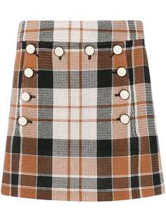 Veronica Beard plaid mini skirt