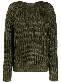 Forte Forte lamé ribbed knit sweater