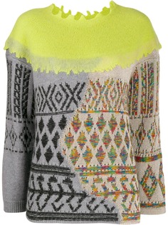 Antonio Marras mix fabric sweater