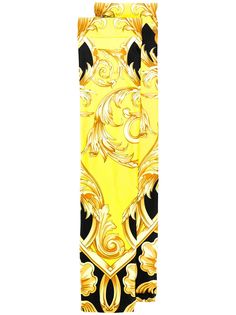 Versace baroque print long socks