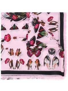 Alexander McQueen multicoloured printed scarf