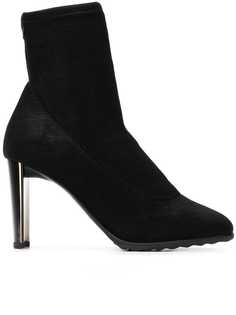 Giuseppe Zanotti ботильоны с носочной вставкой на наборном каблуке