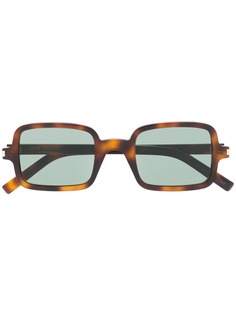 Saint Laurent rectangular tortoiseshell glasses