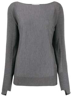 Zanone loose-fit boat neck jumper
