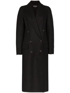Ann Demeulemeester длинное пальто с воротником