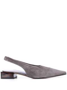 Ganni pointed slingback mules