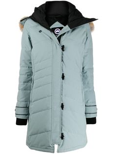 Canada Goose пуховик с меховой оторочкой