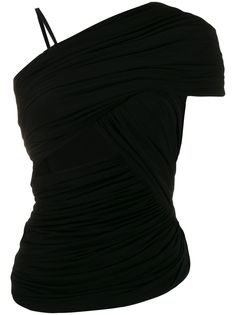 Rick Owens топ с одним рукавом и сборками