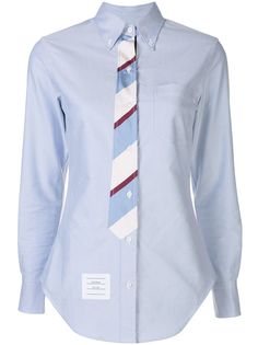 Thom Browne tie effect shirt