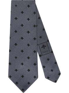 Gucci Silk tie with bees and stars