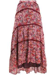 Cecilie Copenhagen юбка миди Gaby с цветочным принтом