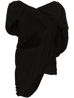 Rick Owens топ с драпировкой и вырезами