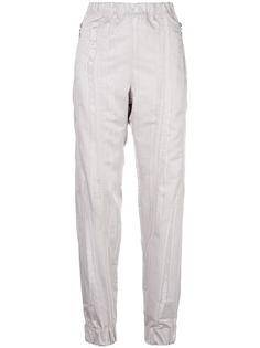 Marine Serre спортивные брюки в полоску