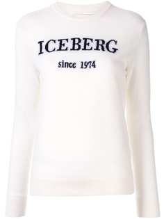 Iceberg кашемировый джемпер с логотипом