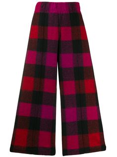 Woolrich check cropped trousers
