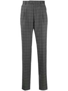 Z Zegna клетчатые брюки строгого кроя
