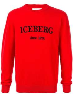 Iceberg кашемировый джемпер с логотипом