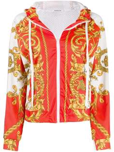 P.A.R.O.S.H. baroque print zipped hoodie