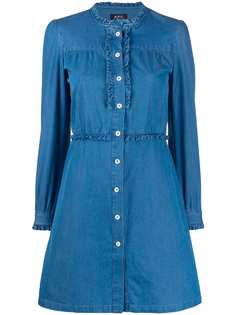 A.P.C. long-sleeve denim dress