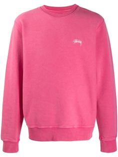 Stussy свитер с вышитым логотипом